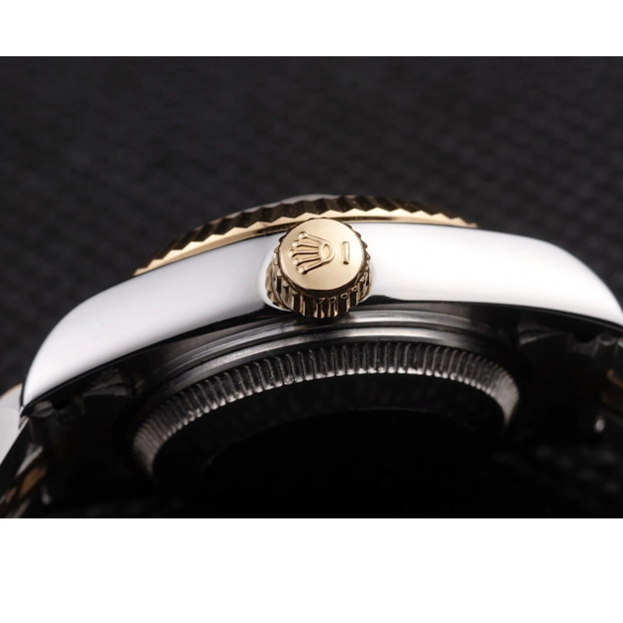 Aaa replica watch Steel Datejust 98078 Yellow Two Rolex Tone Plated Stainless Gold 0727